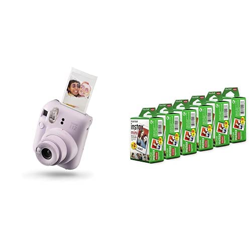 Fujifilm Instax Mini 12 Instant Camera - Lilac Purple - Lilac - Camera + Film (120 Exposures)