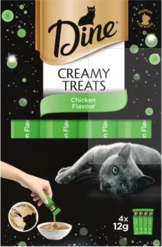 Dine Cat Treats Creamy Chicken