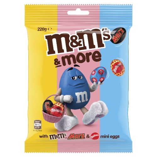 M&M's & More Milk Chocolate Mini Easter Eggs Share Bag 220g