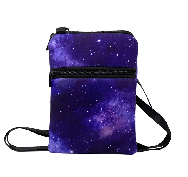 KOSTOO Handytasche – Kleine süße Frauen Crossbody Handy Geldbörse Geldbörse Tasche mit Schultergurt für iPhone X/XR / 8/8 Plus / 7/7 Plus und Samsung - Purple Sky