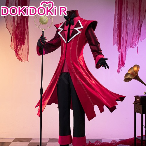 【Size S-3XL】DokiDoki-R Anime Hell Hotel Cosplay Costume Demon Red Suit | Costume Only-2XL-Order Processing Time Refer to Description Page
