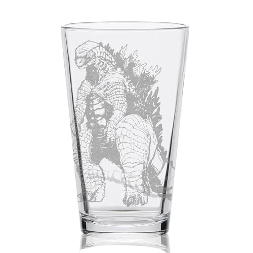 GODZILLA Engraved Pint Glass 