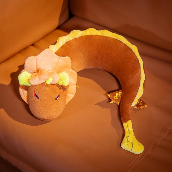 Rex Lapis Neck Pillow Genshin Impact Zhongli U Shape Pillow Morax Dragon Plush