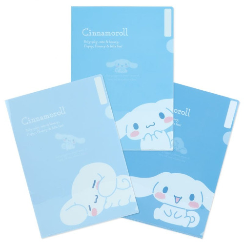 Cinnamoroll Expressions 3-pc Clear File Folder Set