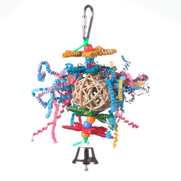 Super Bird Creations SB541 Crinkle Crinkle Little Star Bird Toy, Small Bird Size, 6" x 2"