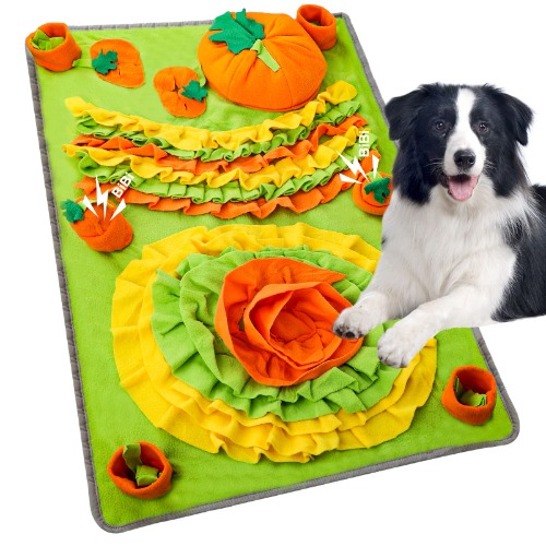 BlueFire Snuffle Mat for Dogs, Pet Sniffing Pad Interactive Feeding Mat Dog Puzzles Toys, Anti-Slip Dog Feed Mat for Training and Stress Release, Dog Nose Training Sniffing Pad for Large Small Medium Pets