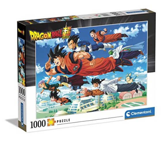 Clementoni Dragon Ball 1000pzs Does Not Apply Dragonball 1000 pièces, Personnage, Dessin animé, Puzzle Super héros, Divertissement pour Adulte-fabriqué en Italie, 39671, Multicolore, Medium