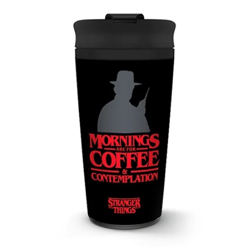 Stranger Things Coffee & Contemplation Metal Travel Mug