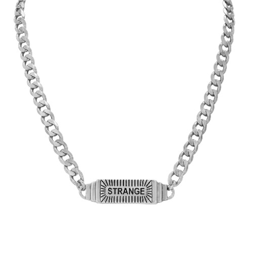 Strange Necklace | Rhodium Plated