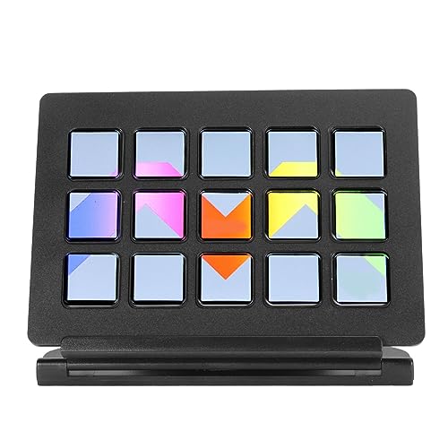 PenRux 15 Key Stream Deck Macro Keyboard, Real Time Control of OBS, Twitch, Film Editing, Music Production with LCD Custom Keys
