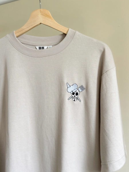 One Piece Sanji Embroidery T-shirt High Quality Unisex Cartoon Character Anime Merch