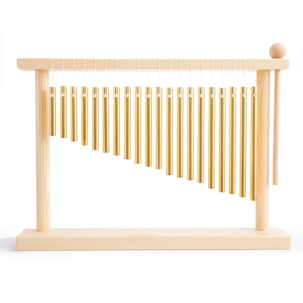 ENNBOM 20-NOTE Chime Table Top Bar Chime Wind Chime 20 Bars Instrument Percussion With Mallets