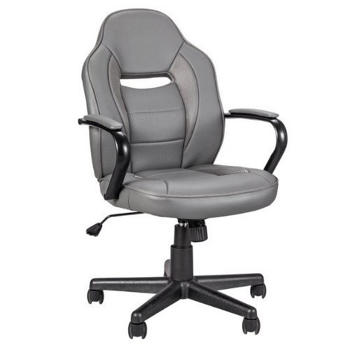 Home Faux Leather Gaming Chair - Grey