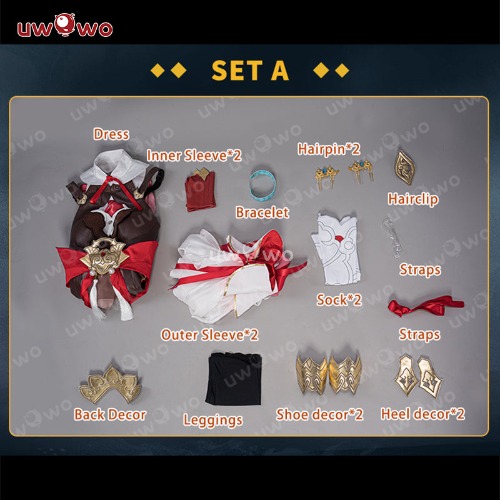 【Clearance】Uwowo Honkai Star Rail Tingyun Xianzhou Luofu Foxian HSR Cosplay Costume - 【In Stock】Costume L