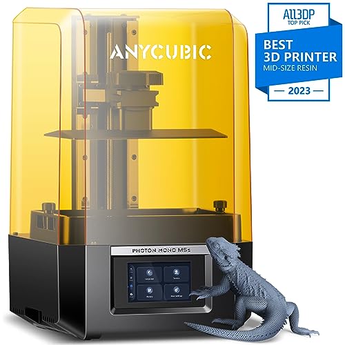 ANYCUBIC Photon Mono M5s 12K Resin 3D Printer, with Smart Leveling-Free, 3X Faster Printing Speed, 10.1" Monochrome LCD Screen, Printing Size of 7.87" x 8.58" x 4.84" (HWD), Add The High-Speed Resin - Photon Mono M5s