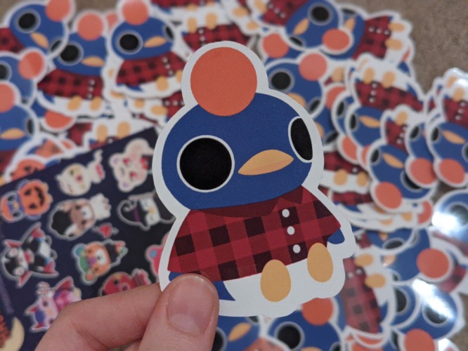 Orange Head "No Thoughts, Head Empty" Roald Vinyl Sticker - Orange Head