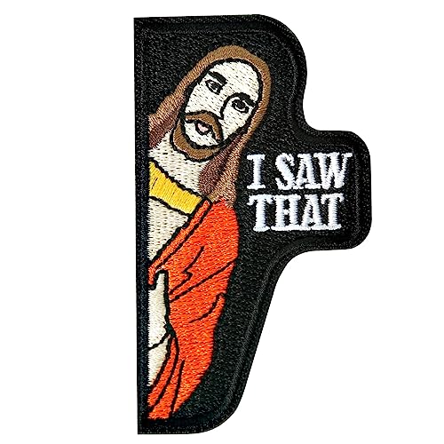 XMJY I Saw That Patch, 1Pc Hook and Loop Morale Tactical Patch, Funny Embroidered Meme Patches for Backpacks, Vests, Jackets, Jeans, Hats 1.7''x3'' 1QMP2015 - Embroidery Patch(1 PC)