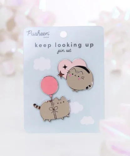 Pusheen Keep Looking Up Pin Set