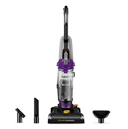 eureka NEU182B PowerSpeed Bagless Upright Vacuum Cleaner, Lite, Purple - Purple - NEU182B with Washable Filter