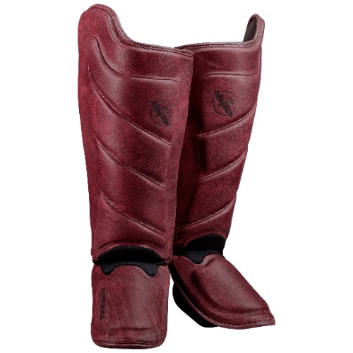 Hayabusa T3 LX Shin Guards | Crimson / Small