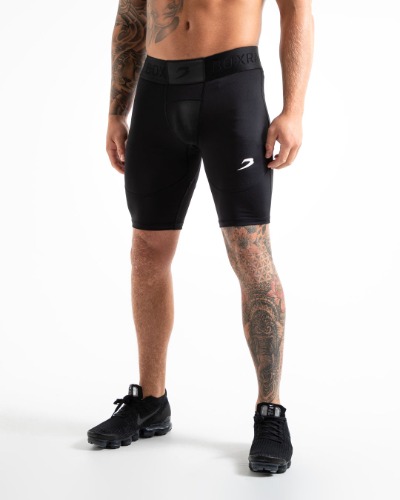 Saddler Compression Shorts - Black | S