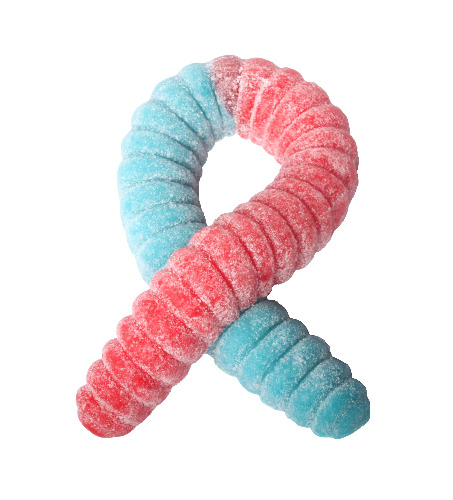 The Gummy Bear Guy | SOUR World's Largest Gummy Worm | Cherry/Blue Raspberry (Cherry/Blue Raspberry) - Cherry/Blue Raspberry
