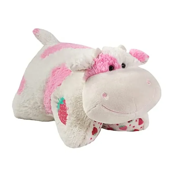 
                            Pillow Pets Sweet Scented Strawberry Cow Stuffed Animal Plush Toy
                        