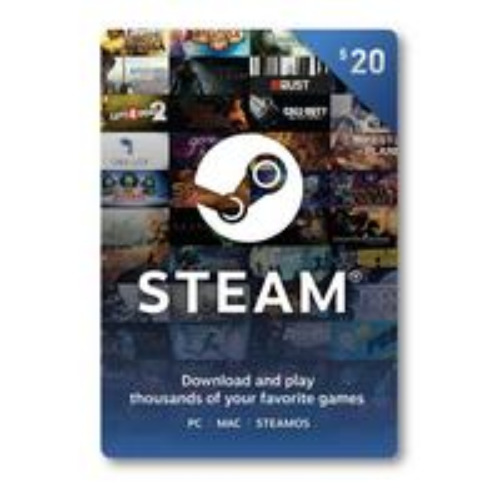 Valve Steam Wallet Card $20