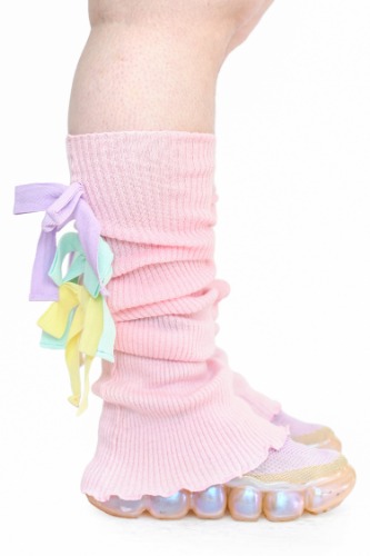 Sugar Ribbon Leg Warmers - Pink | Default Title