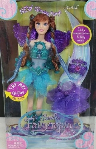 Mattel Barbie Fairytopia Glowing Fairy Jewelia ...New In The Box!!!!
