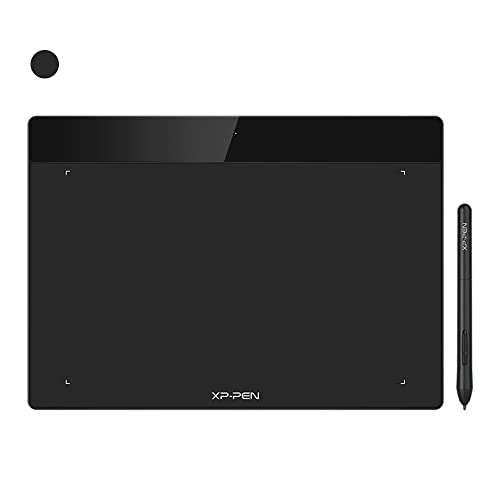 XPPen Deco Fun L Graphic Drawing Tablets 10x6 Inches Digital Drawing Pad Art Tablet with 8192 Levels of Pressure Battery-Free Stylus for Digital Drawing, Animation, Online Teaching(Black) - L - Black