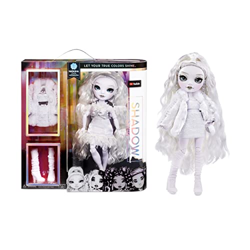 Rainbow High Shadow High Series 1 Natasha Zima- Grayscale Fashion Doll. 2 Designer Dove White Outfits to Mix & Match with Accessories, Great Gift for Kids 6-12 Years Old and Collectors, (583547EUC)