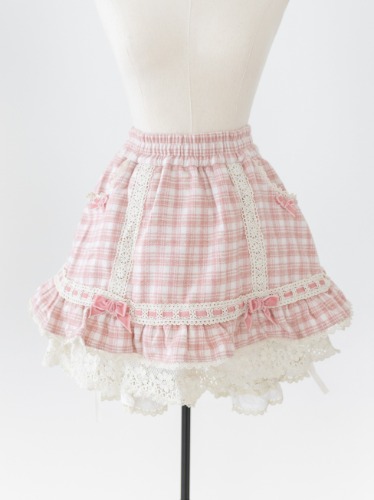 Plaid skort with attached bloomers | M/L