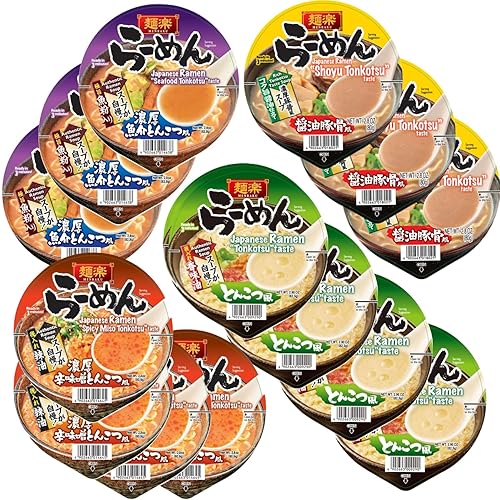 Japan's Most Popular Ramen Assorted Packs Joyful Bundle (Pack of 14, Tonkotsu Series) - Tonkotsu Series - 14 Count (Pack of 1)