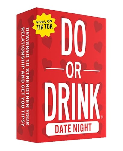 Do or Drink Date Night - Couples Games for Adults - Fun Drinking Games with 250 Cards - Great Couples Gift Ideas and Fun Couples Card Games for Adults