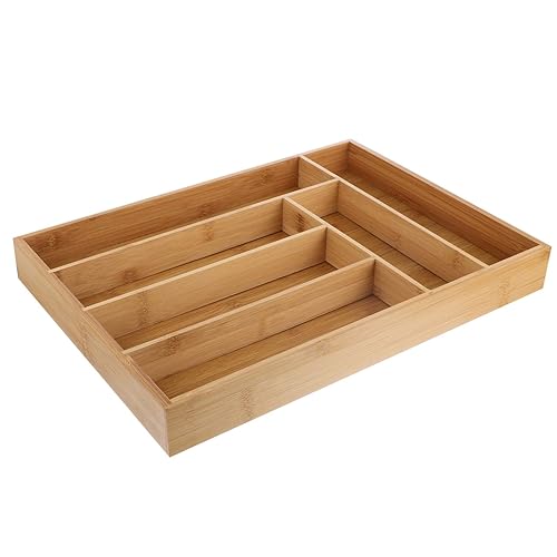 1pc Bamboo Storage Box Tableware Organizer Cutlery Storage Case Bamboo Tableware Case Tableware Tray Cutter Fork Storage Case Practical Cutlery Tray Bamboo Cutlery Tray