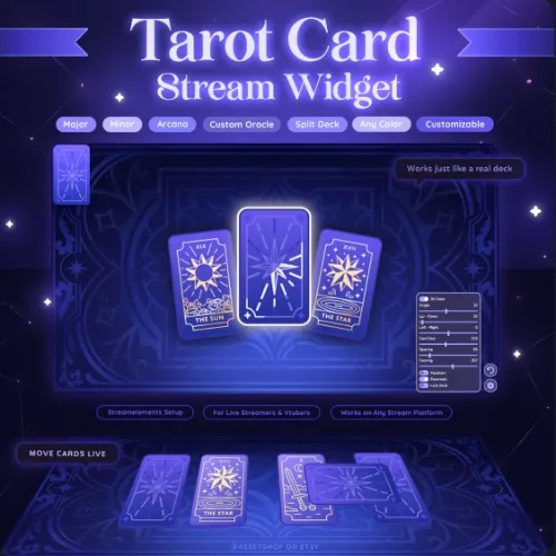 Tarot Card Stream Widget