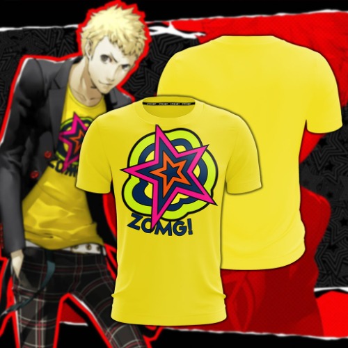 Persona 5 Ryuji Sakamoto Cosplay Unisex 3D T-shirt | XL