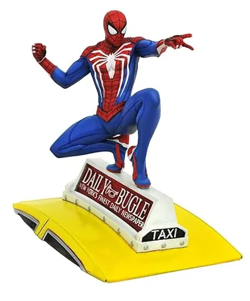 Marvel Gallery: Spider-Man on Taxi (PlayStation 4 Version) PVC Figure, Multicolor, 9 inches
