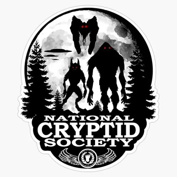 Pnp Graphics Bigfoot, Dogman, Mothman, Ufo'S; National Cryptid Society Sticker Vinyl Decal Wall Laptop Window Car Bumper Sticker 5"