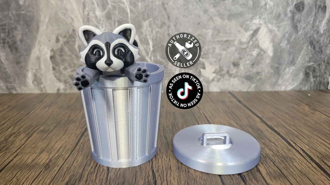 Raccoon / 3D Printed /  Fidget Toy