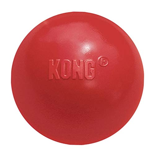 KONG - Ball with Hole - Durable Rubber, Fetch Toy - for Medium/Large Dogs - Medium/Large