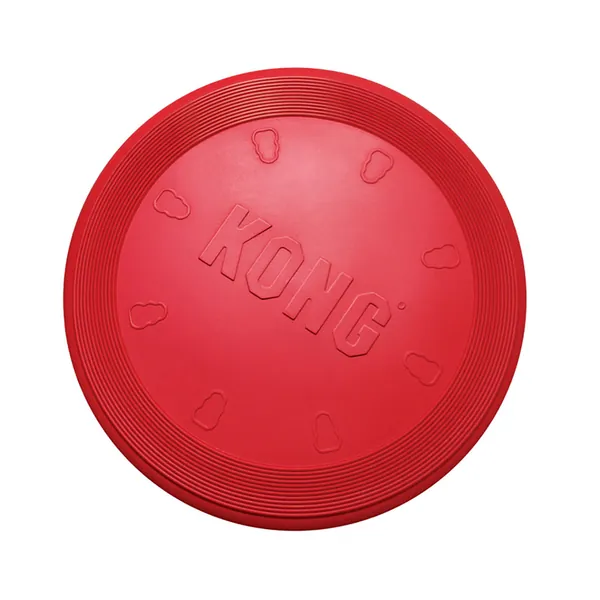 KONG - Flyer - Durable Rubber Flying Disc Dog Toy - Small