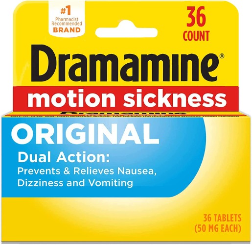 Dramamine Motion Sickness Original, 36 Count - 36 Count (Pack of 1) 36 Count