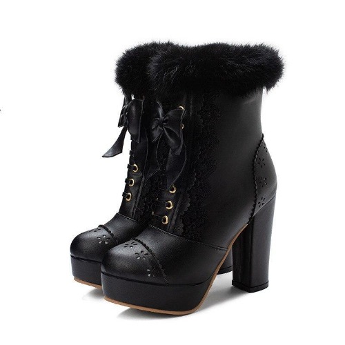 Holiday Booties - Black / 8