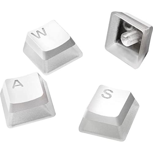 SteelSeries PRISMCAPS - Double Shot Pudding-Style Keycaps - Durable PBT Thermoplastic - Compatible with a Wide Range of Mechanical Keyboards - White - White - PRISMCAPS - Keycaps