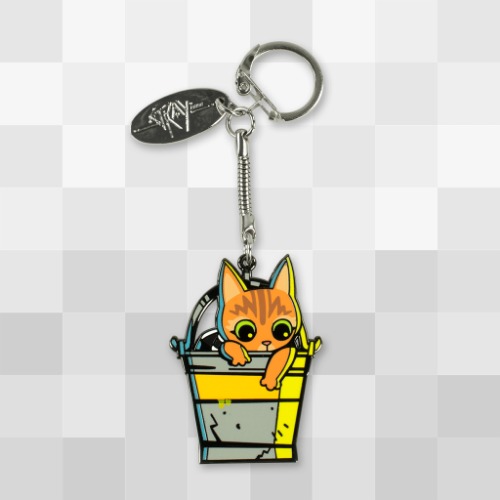 Cat-in-a-Bucket Keychain | Default Title