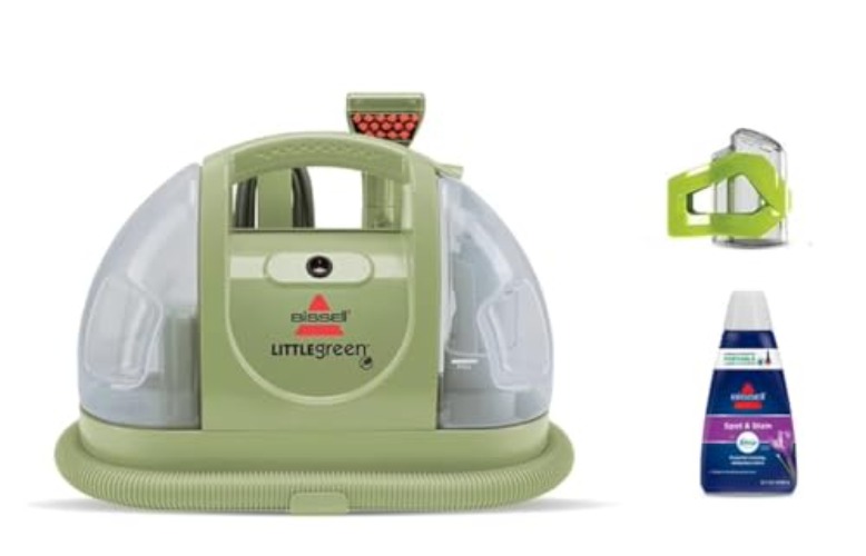 BISSELL Little Green Multi-Purpose Portable Carpet and Upholstery Cleaner, Car and Auto Detailer, with Exclusive Specialty Tools, Green, 1400B - Little Green