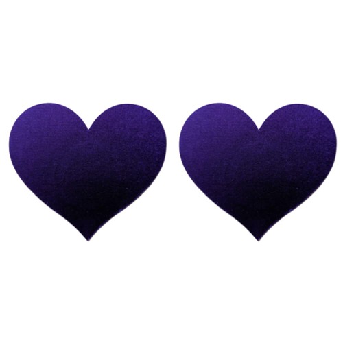 1 Pair Of Purple Heart Nipple Pasties Covers Pasty Tit Stickers Boob Pad Breast Patch Bra Adhesive, One Size
