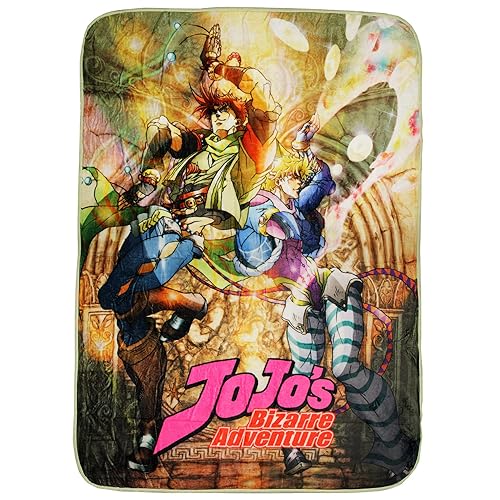 JoJo's Bizarre Adventure Anime JoJo and Dio Brando Manga Super Soft Plush Throw Blanket 45" x 60"